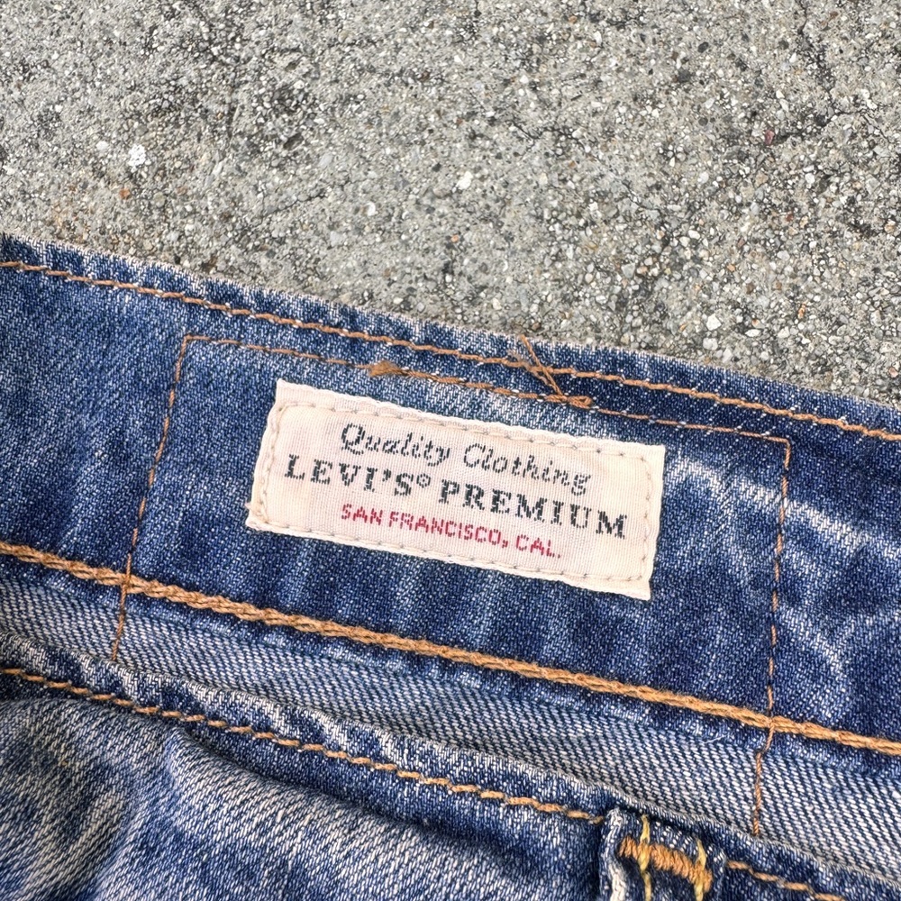 Vintage Levi’s 511 Distressed Patchwork Jeans - image 5